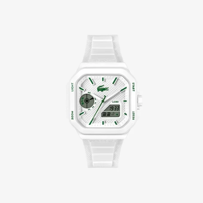 Reloj Lc33 analógico y digital cuadrado de silicona