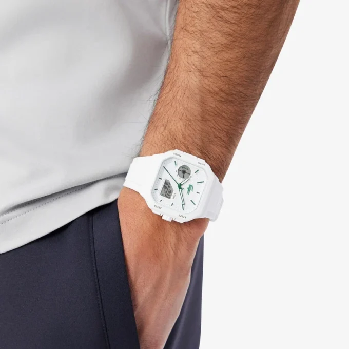Reloj Lc33 analógico y digital cuadrado de silicona