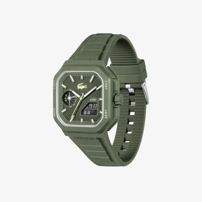 Reloj Lc33 analógico y digital cuadrado de silicona