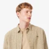 Sobrecamisa de cuadros de algodón grueso oversize para hombre
