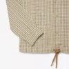 Sobrecamisa de cuadros de algodón grueso oversize para hombre