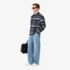 Sobrecamiseta de cuadros de algodón para hombre