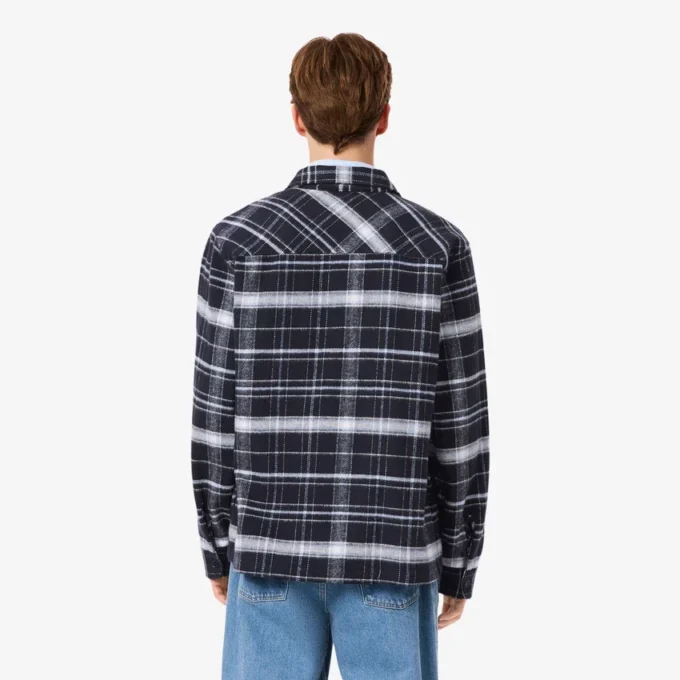 Sobrecamiseta de cuadros de algodón para hombre