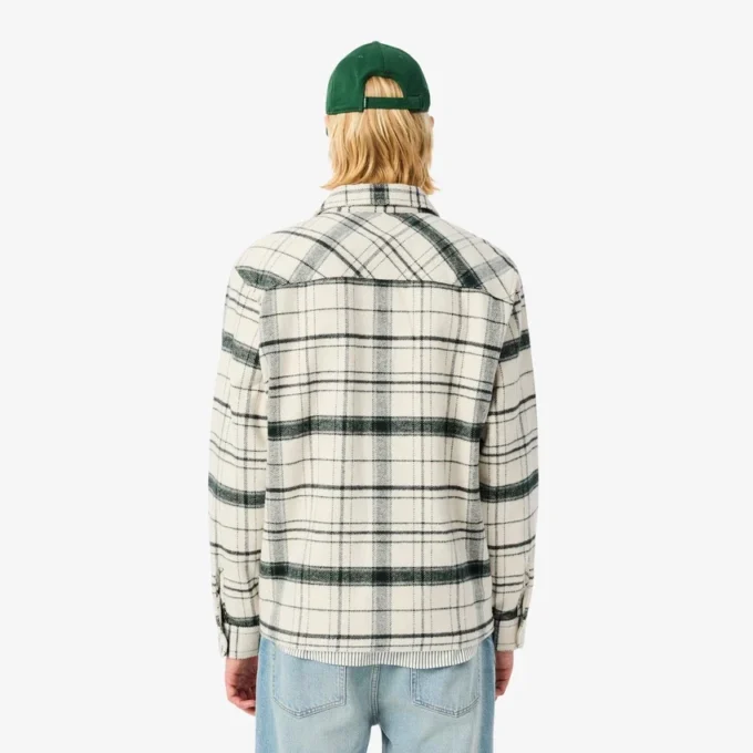 Sobrecamiseta de cuadros de algodón para hombre