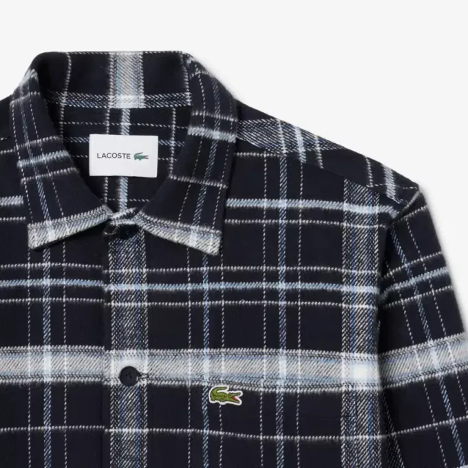 Sobrecamiseta de cuadros de algodón para hombre