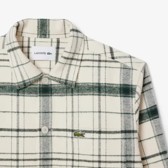 Sobrecamiseta de cuadros de algodón para hombre