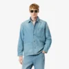 Sobrecamiseta de denim de algodón grueso para hombre