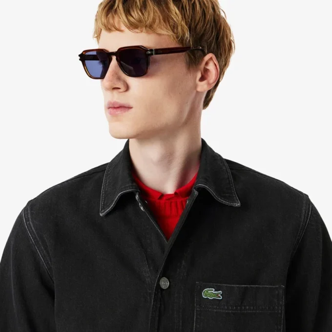 Sobrecamiseta de denim de algodón grueso para hombre