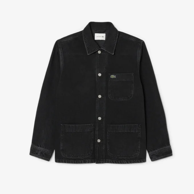 Sobrecamiseta de denim de algodón grueso para hombre