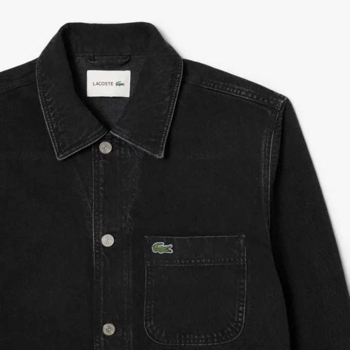 Sobrecamiseta de denim de algodón grueso para hombre