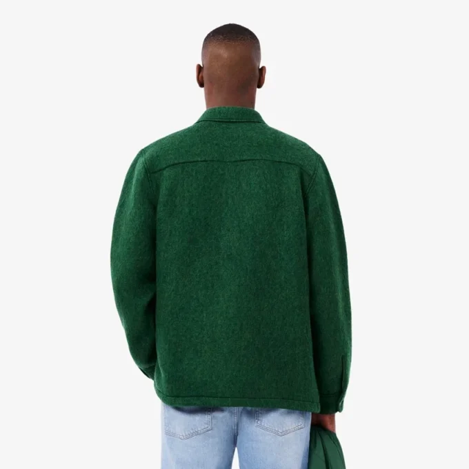 Sobrecamiseta de mezcla de lana para hombre