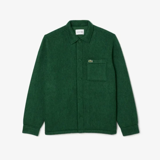 Sobrecamiseta de mezcla de lana para hombre