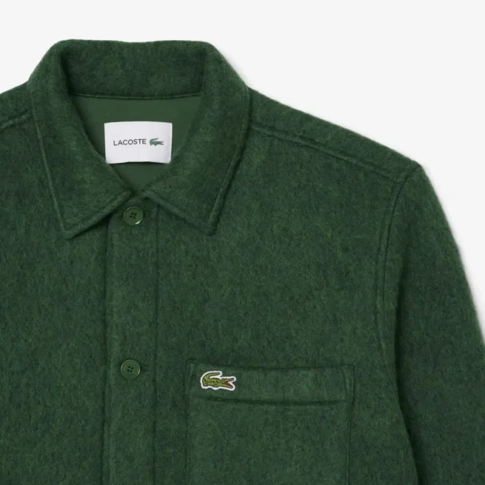 Sobrecamiseta de mezcla de lana para hombre