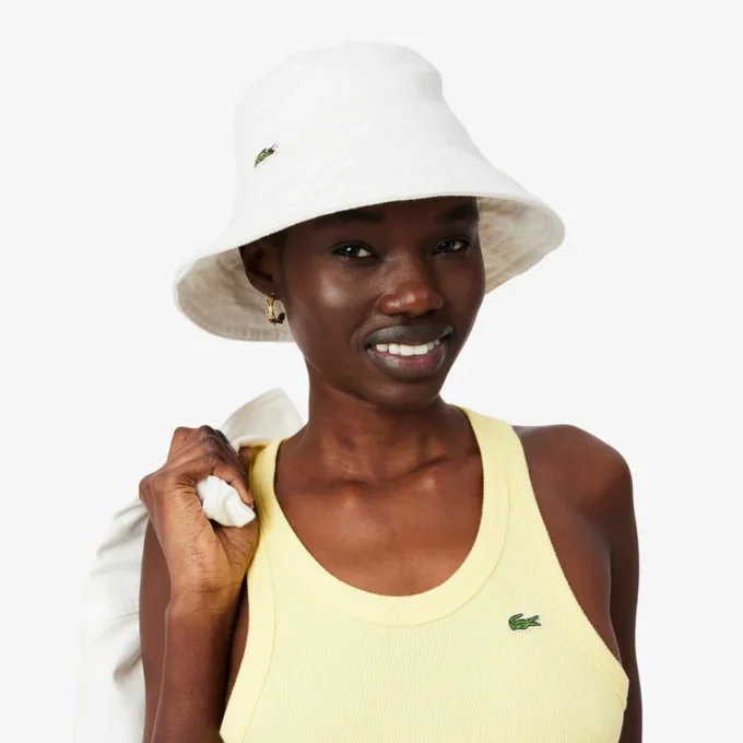Sombrero de pescador de sarga de algodón para mujer