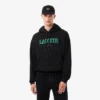 Sudadera con capucha bordada de corte holgado para hombre