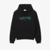 Sudadera con capucha bordada de corte holgado para hombre