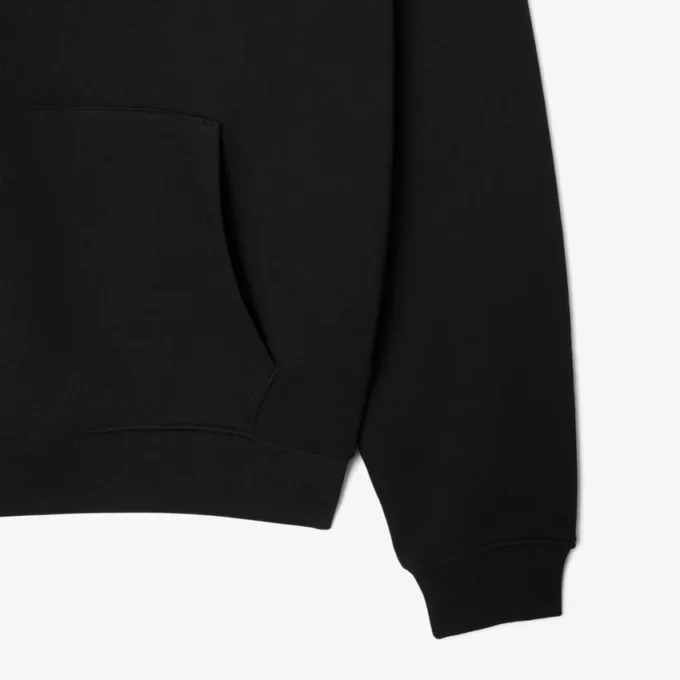 Sudadera con capucha bordada de corte holgado para hombre