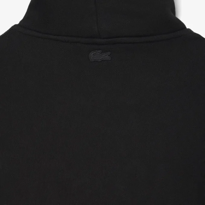 Sudadera con capucha bordada de corte holgado para hombre