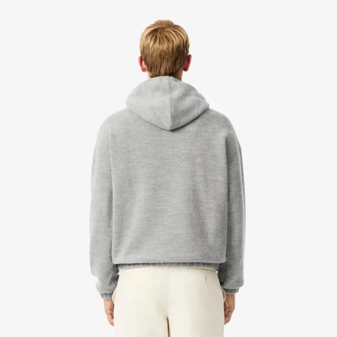 Sudadera con capucha bordada para hombre