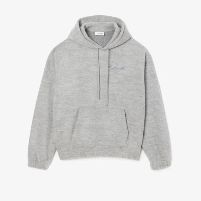 Sudadera con capucha bordada para hombre