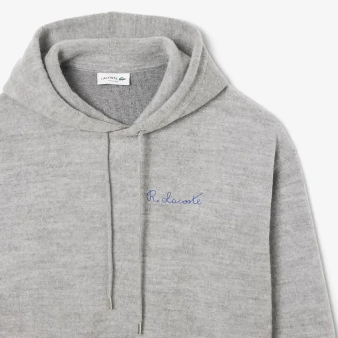 Sudadera con capucha bordada para hombre
