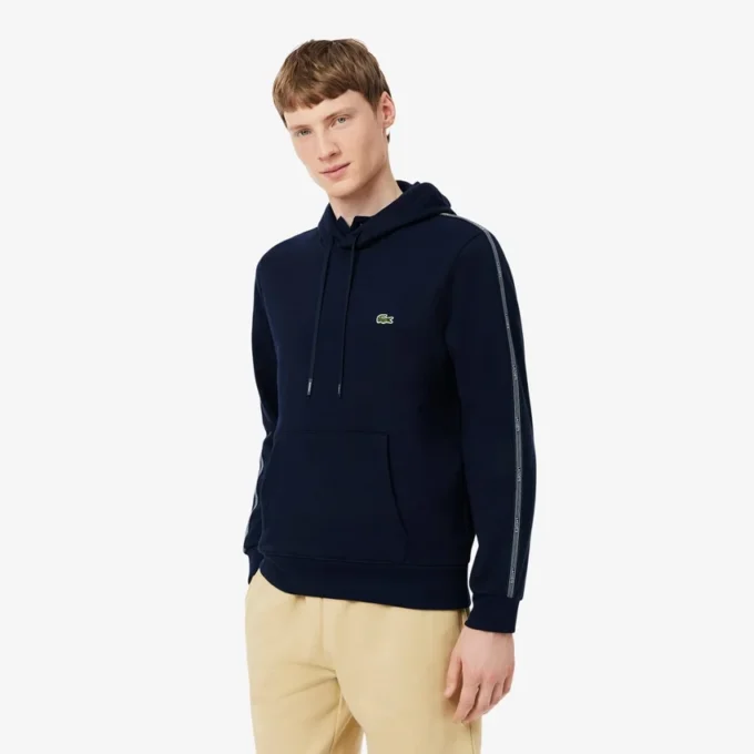 Sudadera con capucha, cremallera y banda con el logotipo