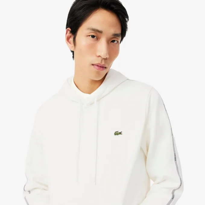 Sudadera con capucha, cremallera y banda con el logotipo