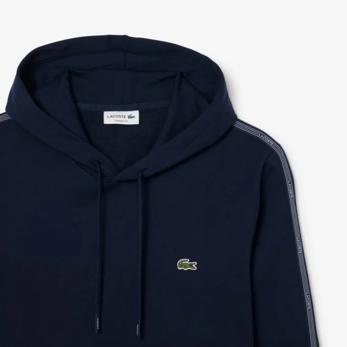 Sudadera con capucha, cremallera y banda con el logotipo