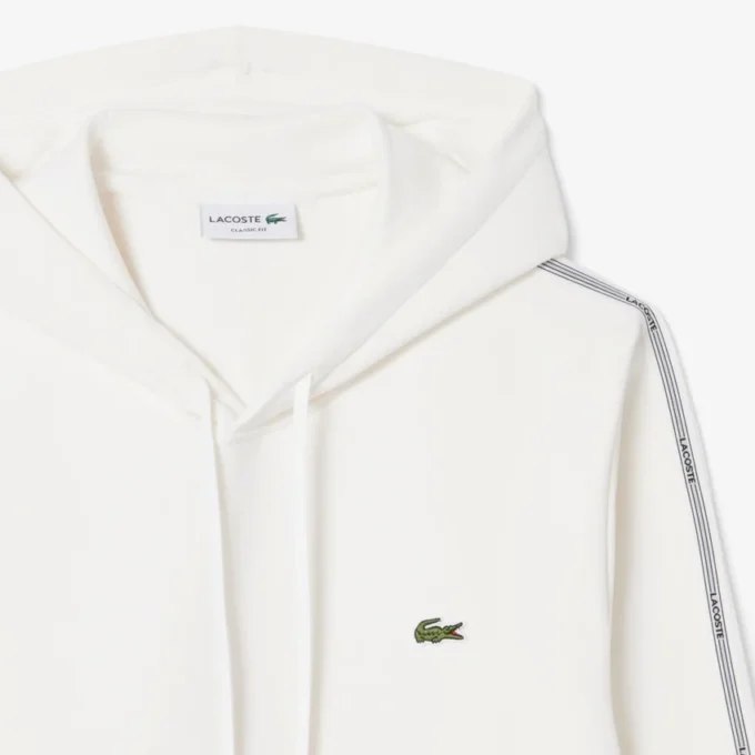 Sudadera con capucha, cremallera y banda con el logotipo
