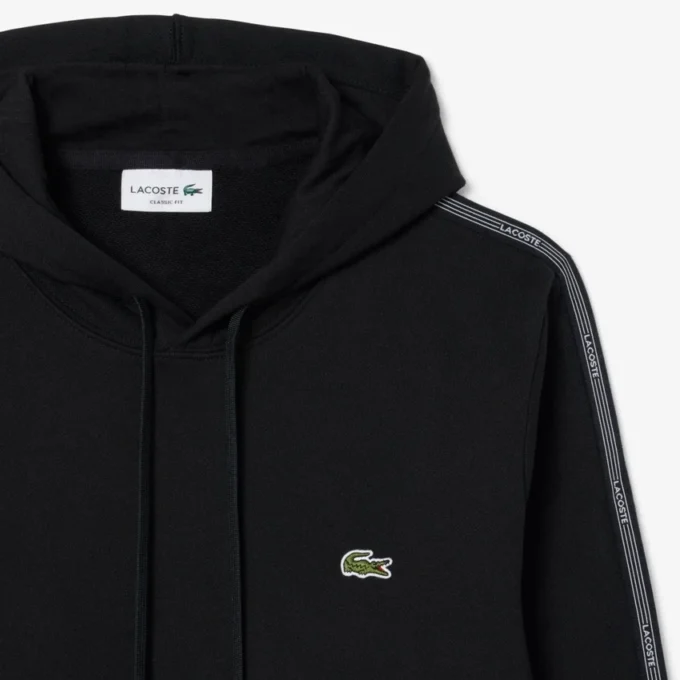 Sudadera con capucha, cremallera y banda con el logotipo