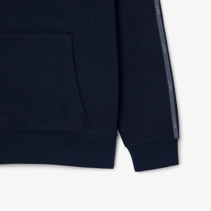 Sudadera con capucha, cremallera y banda con el logotipo