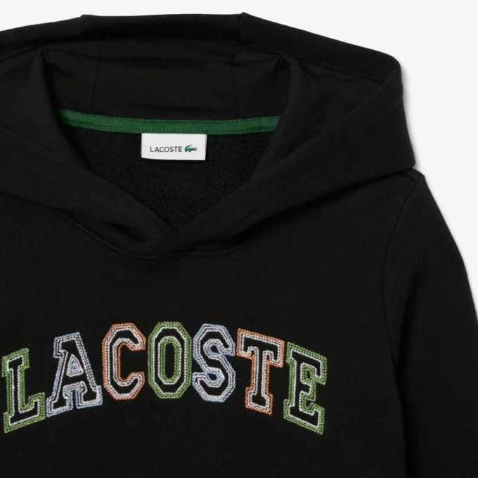 Sudadera con capucha de felpa bordada