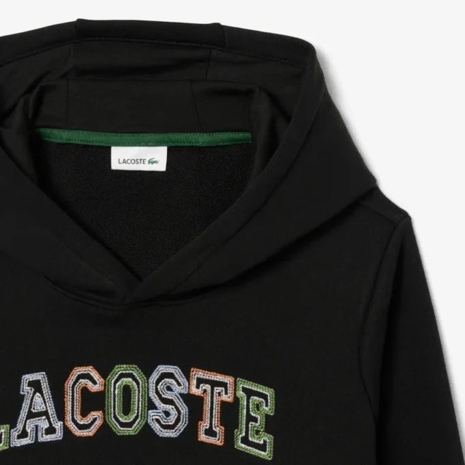 Sudadera con capucha de felpa bordada