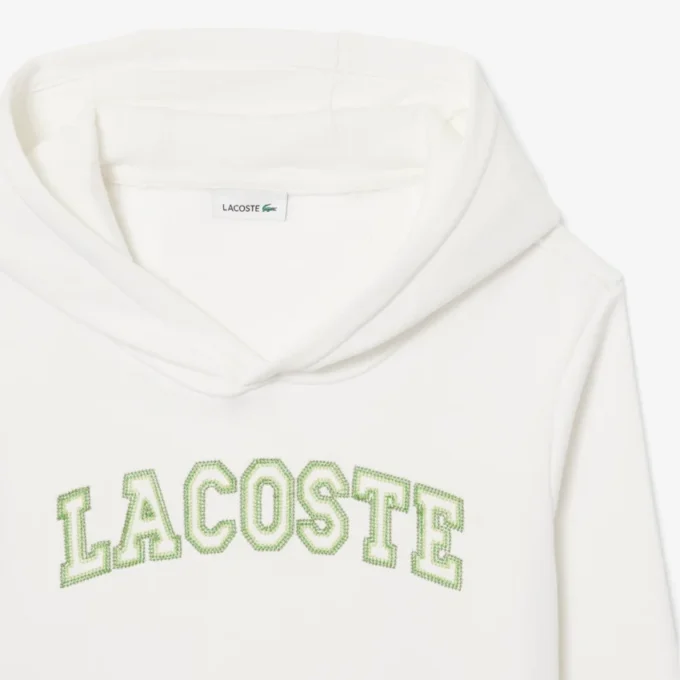Sudadera con capucha de felpa bordada