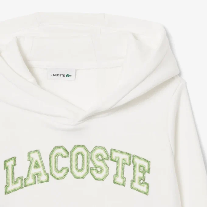 Sudadera con capucha de felpa bordada