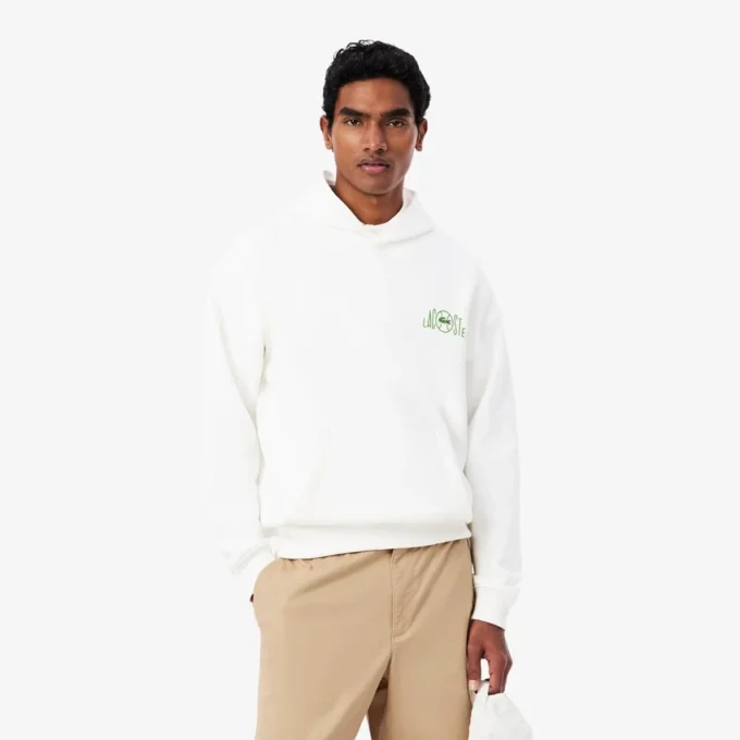 Sudadera con capucha de felpa con estampado múltiple