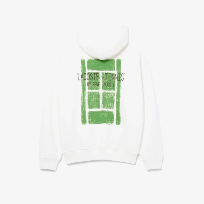 Sudadera con capucha de felpa con estampado múltiple