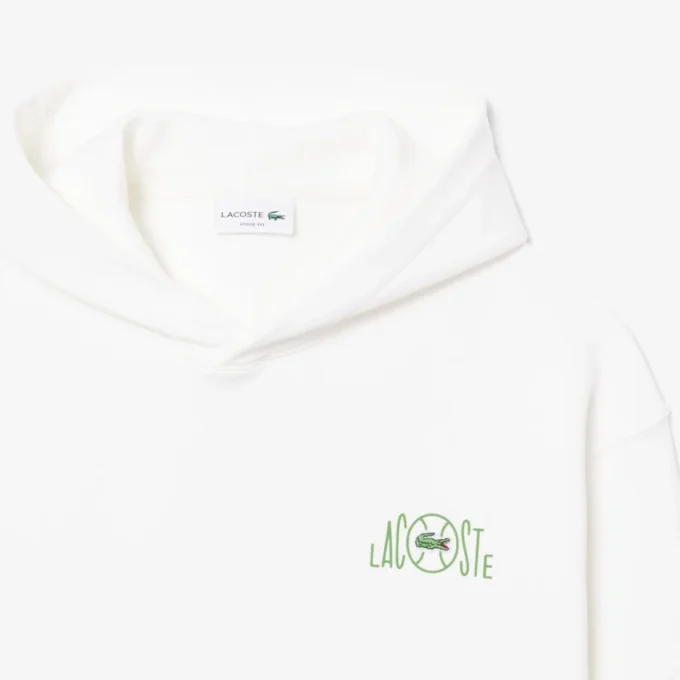 Sudadera con capucha de felpa con estampado múltiple