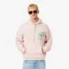 Sudadera con capucha de felpa estampada para hombre
