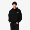 Sudadera con capucha de felpa estampada para hombre