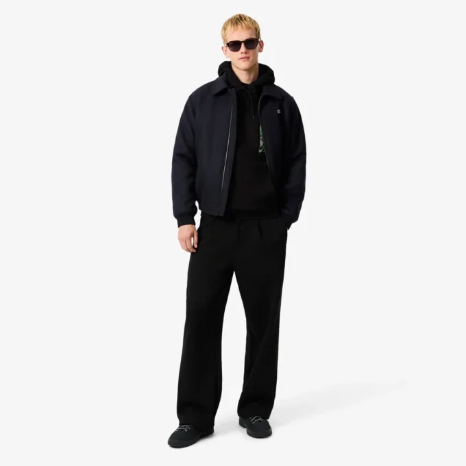 Sudadera con capucha de felpa estampada para hombre