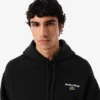 Sudadera con capucha de felpa estampada para hombre