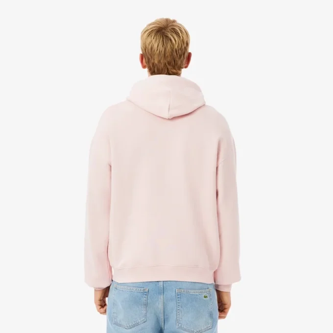 Sudadera con capucha de felpa estampada para hombre