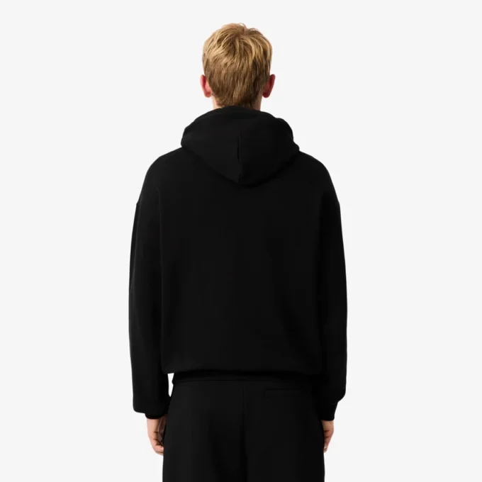 Sudadera con capucha de felpa estampada para hombre