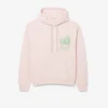 Sudadera con capucha de felpa estampada para hombre