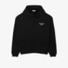 Sudadera con capucha de felpa estampada para hombre