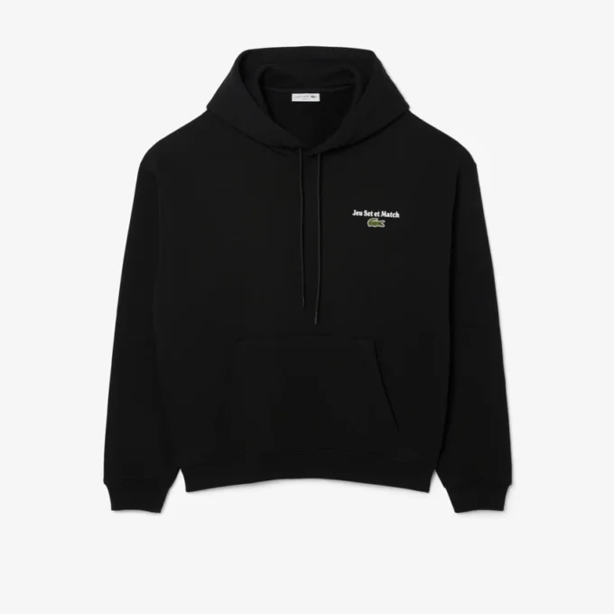 Sudadera con capucha de felpa estampada para hombre