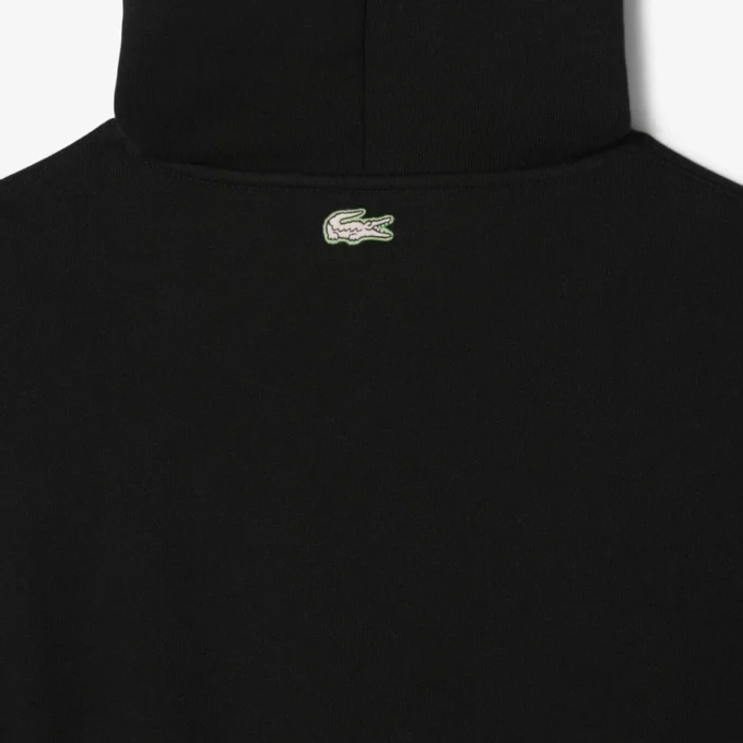 Sudadera con capucha de felpa estampada para hombre