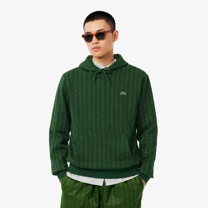 Sudadera con capucha de felpa Monogram para hombre