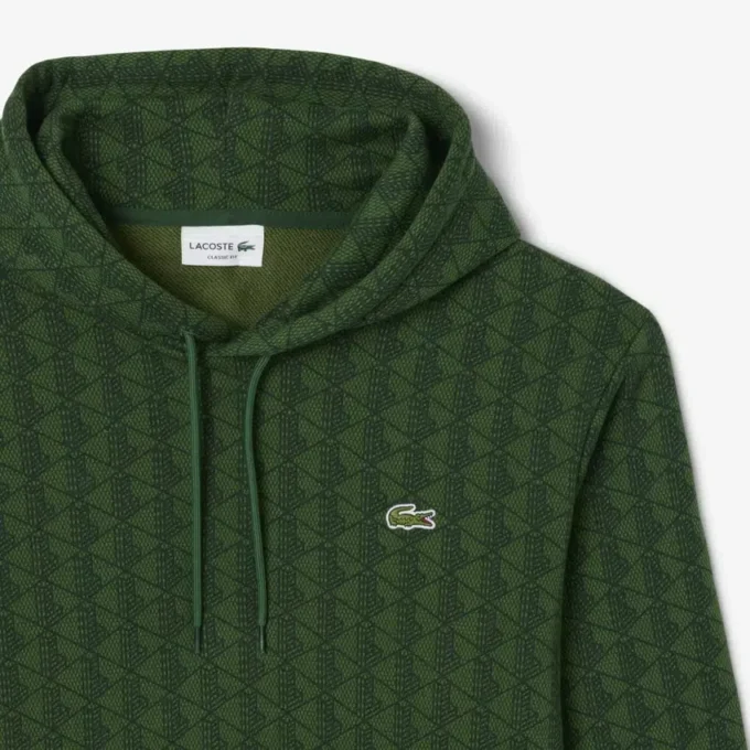 Sudadera con capucha de felpa Monogram para hombre